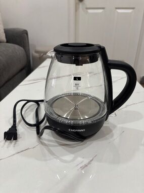 Chefman Fast-Boil 1L Electric Kettle – Glass Tea Kettle